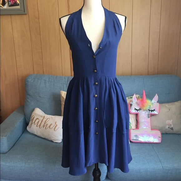 Rebecca Minkoff‎ 100% Silk Halter Dress - Picture 3 of 8